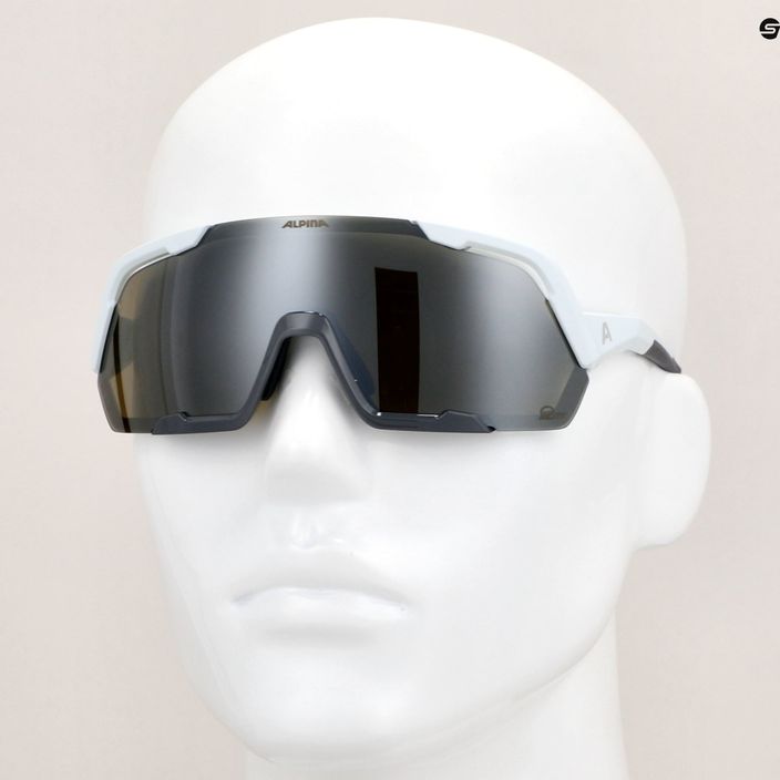 Okulary przeciwsłoneczne Alpina Rocket Q-Lite smoke grey matt/silver mirror 9