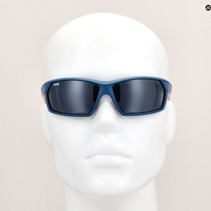 Okulary przeciwsłoneczne UVEX Sportstyle 225 blue mat rose/silver 6