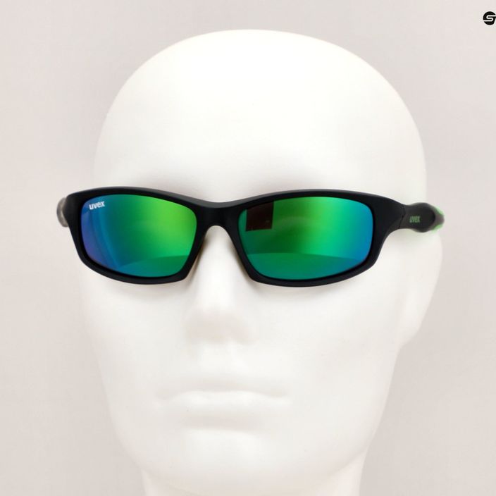 Okulary przeciwsłoneczne dziecięce UVEX Sportstyle 507 green mirror 12