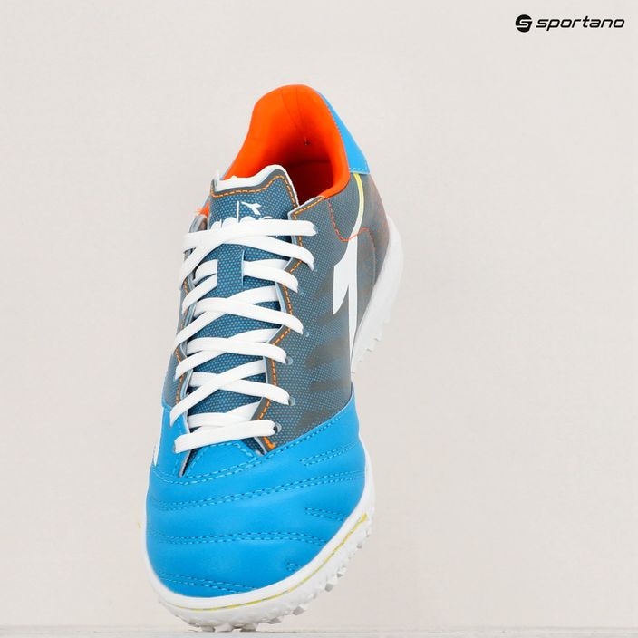 Buty piłkarskie męskie Diadora Brasil Elite Veloce GR TFR blue fluo/white/orange 16