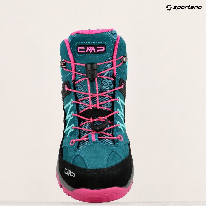 Buty trekkingowe dziecięce CMP Rigel Mid lake/pink fluo 9
