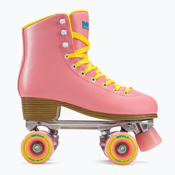 Wrotki damskie IMPALA Quad Skate pink/yellow 4
