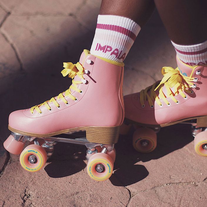 Wrotki damskie IMPALA Quad Skate pink/yellow 3