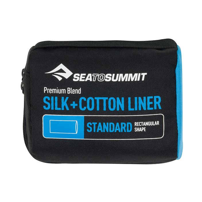Wkład do śpiwora Sea to Summit Silk/Cotton Standard navy blue 2