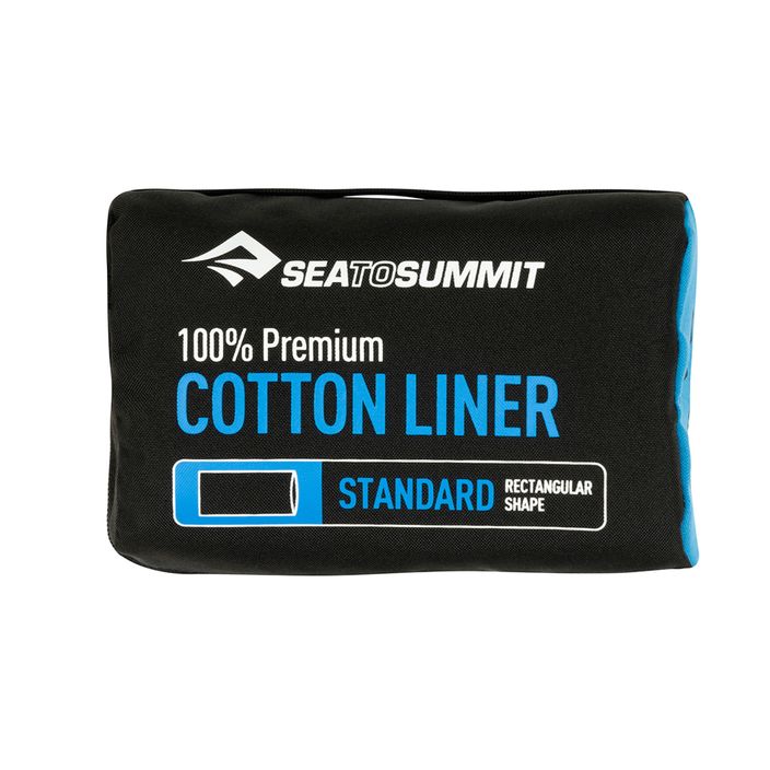 Wkład do śpiwora Sea to Summit Premium Cotton Standard Rect navy blue 2