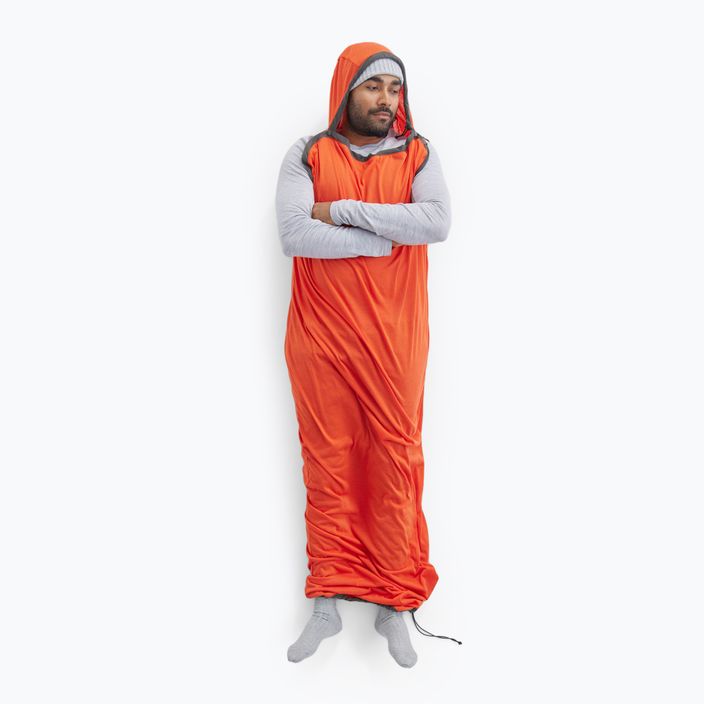 Wkładka do śpiwora Sea to Summit Reactor Extreme Sleeping Bag Liner Mummy CT spicy orange/beluga 8