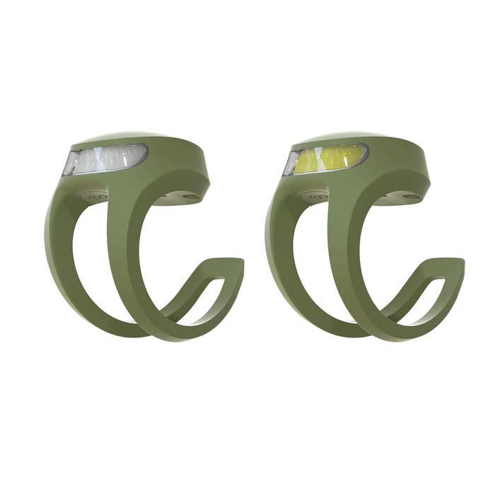 Zestaw lampek rowerowych Knog Frox V3 Twinpack zielony 2