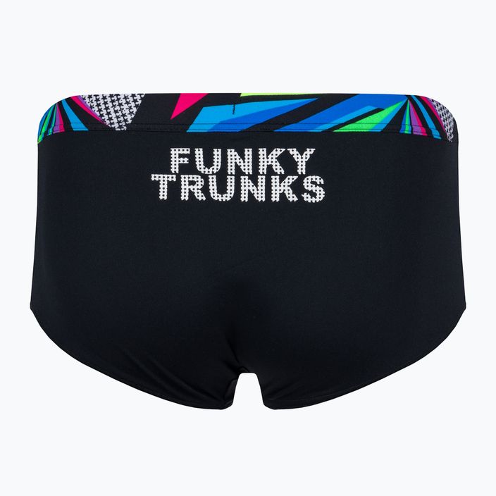Bokserki kąpielowe męskie Funky Trunks Sidewinder Trunks beat it black 2