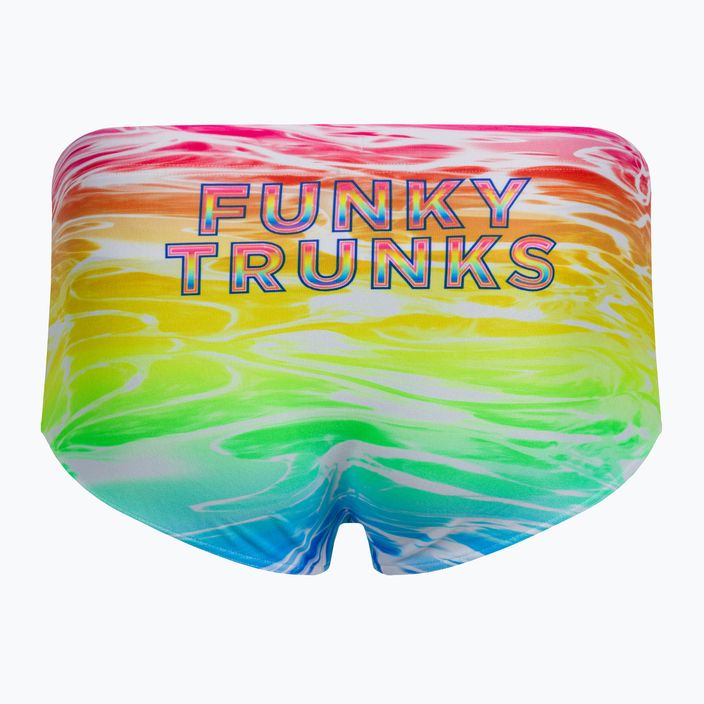 Bokserki kąpielowe męskie Funky Trunks Sidewinder Trunks lake acid 2