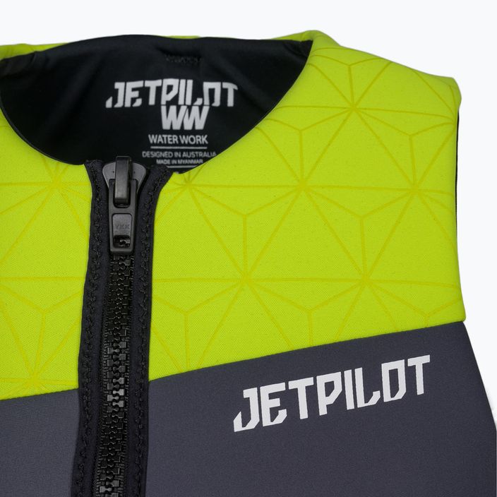 Kamizelka asekuracyjna męska Jetpilot Cause Neo Vest yellow/charcoal/black 4