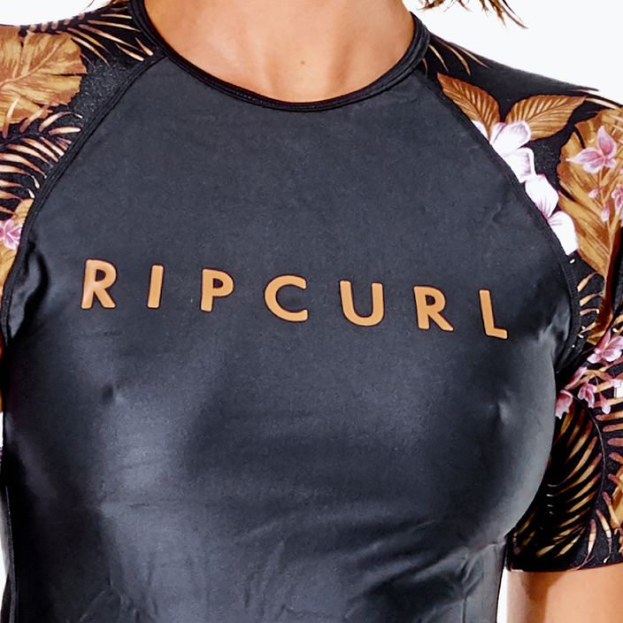 Koszulka do pływania damska Rip Curl Playabella Relaxed black/gold 4