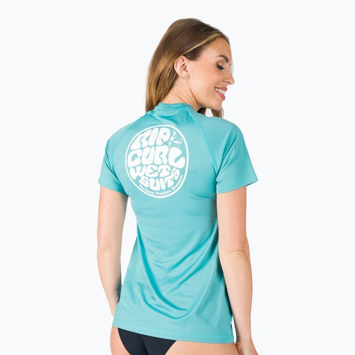 Koszulka do pływania damska Rip Curl Icon UV aqua 3
