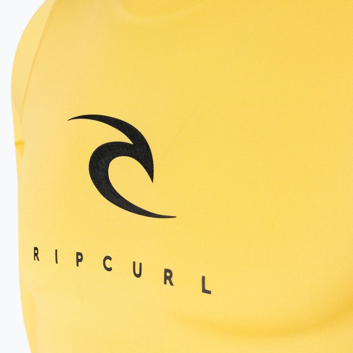 Koszulka do pływania męska Rip Curl Corps SSL UV yellow 3