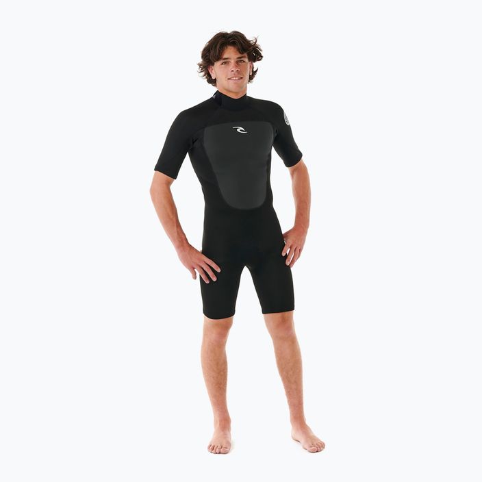 Pianka do pływania męska Rip Curl Omega 2 mm Back Zip Springsuit black 4