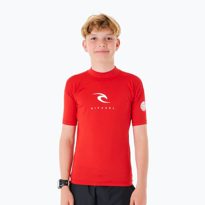 Koszulka do pływania dziecięca Rip Curl Corps Rash Vest red
