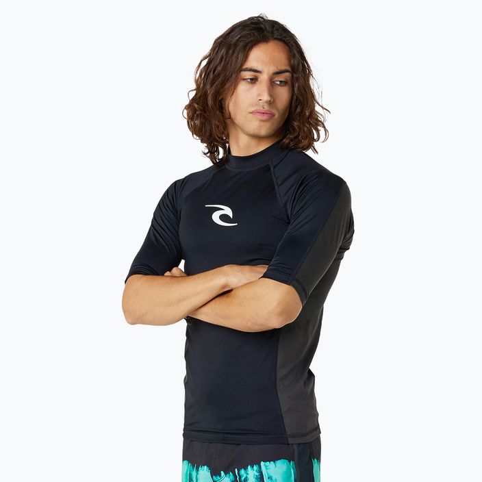 Koszulka do pływania męska Rip Curl Waves Upf Perf S/S black 3