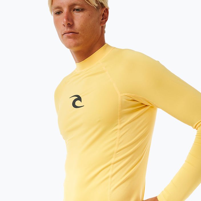 Longsleeve do pływania męski Rip Curl Waves Upf Perf L/S yellow 5