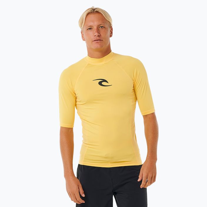 Koszulka do pływania męska Rip Curl Waves Upf Perf S/S yellow
