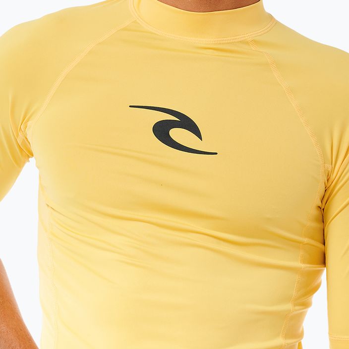 Koszulka do pływania męska Rip Curl Waves Upf Perf S/S yellow 6