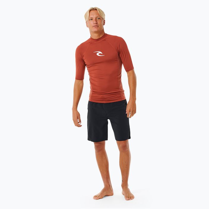 Koszulka do pływania męska Rip Curl Waves Upf Perf S/S red 2