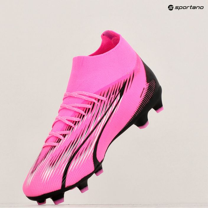 Buty piłkarskie dziecięce PUMA Ultra Pro FG/AG Jr poison pink/puma white/puma black 15