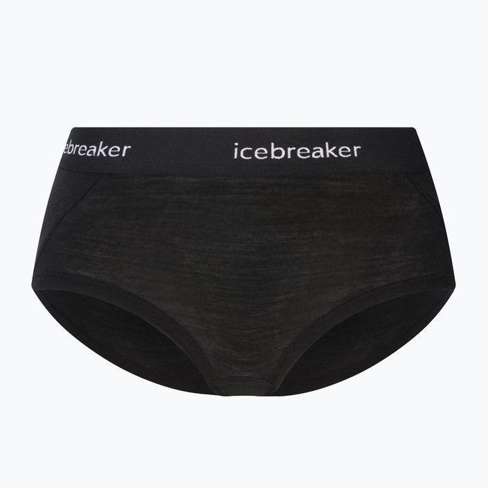 Bokserki termoaktywne damskie icebreaker Sprite Hot black