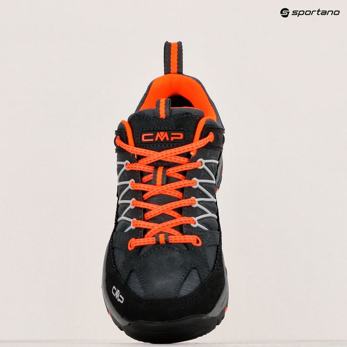 Buty trekkingowe dziecięce CMP Rigel Low Wp antracite/flash orange 9