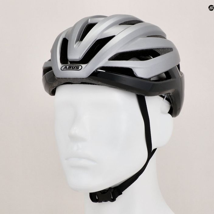 Kask rowerowy ABUS StormChaser gleam silver 9