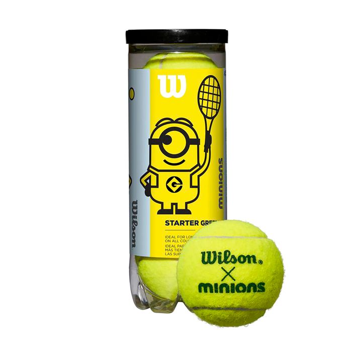 Piłki tenisowe dziecięce Wilson Minions Stage 1 3 szt. 2
