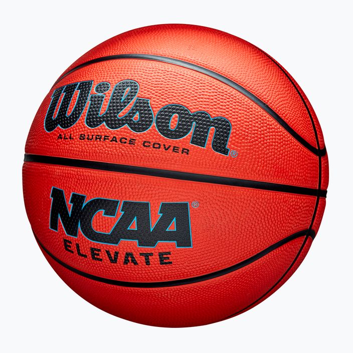 Piłka do koszykówki dziecięca Wilson NCAA Elevate orange/black rozmiar 5 3