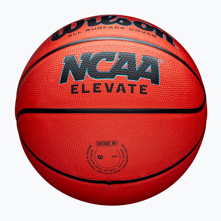 Piłka do koszykówki dziecięca Wilson NCAA Elevate orange/black rozmiar 5 5