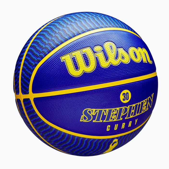 Piłka do koszykówki Wilson NBA Player Icon Outdoor Curry blue rozmiar 7 2