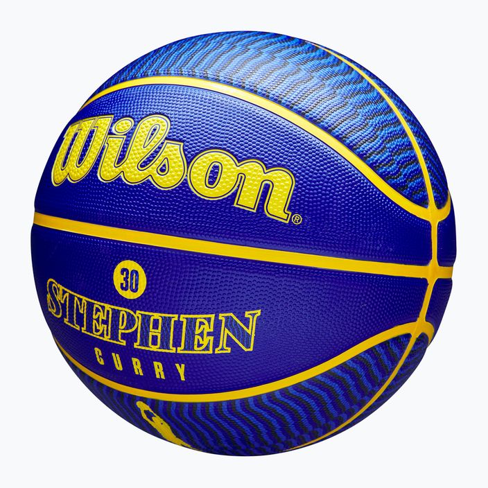 Piłka do koszykówki Wilson NBA Player Icon Outdoor Curry blue rozmiar 7 3