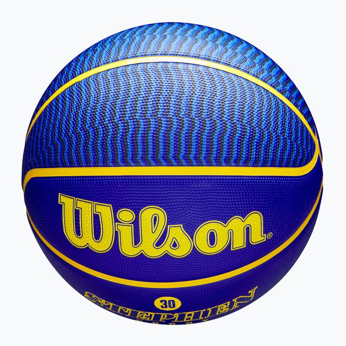 Piłka do koszykówki Wilson NBA Player Icon Outdoor Curry blue rozmiar 7 5