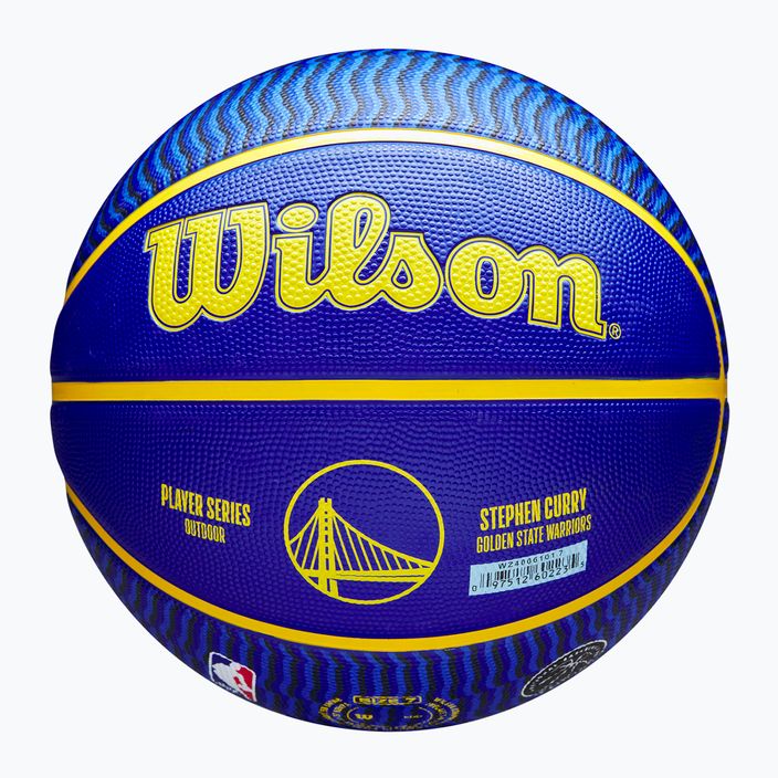 Piłka do koszykówki Wilson NBA Player Icon Outdoor Curry blue rozmiar 7 6