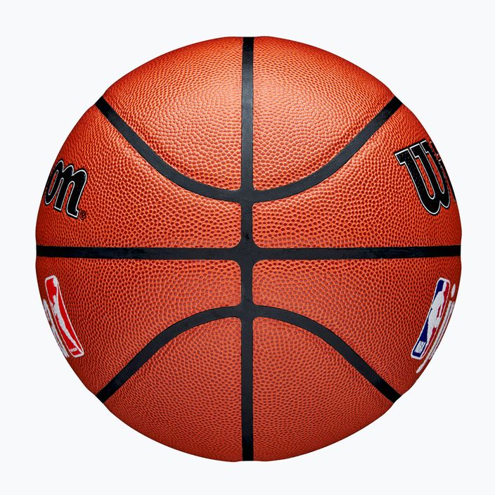 Piłka do koszykówki dziecięca Wilson NBA JR Fam Logo Indoor Outdoor brown rozmiar 7 6