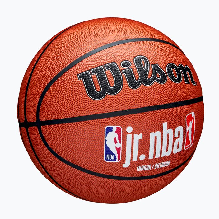 Piłka do koszykówki dziecięca Wilson NBA JR Fam Logo Indoor Outdoor brown rozmiar 6 2