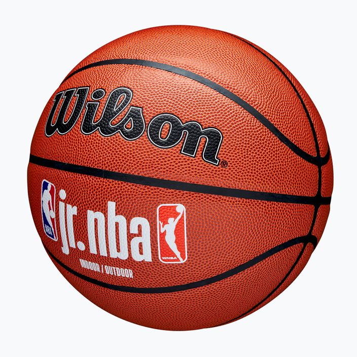 Piłka do koszykówki dziecięca Wilson NBA JR Fam Logo Indoor Outdoor brown rozmiar 6 3