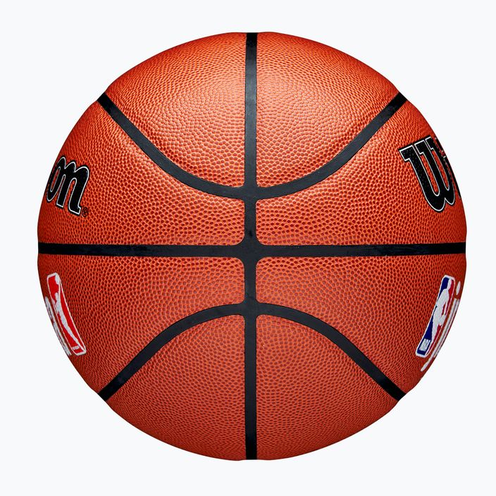 Piłka do koszykówki dziecięca Wilson NBA JR Fam Logo Indoor Outdoor brown rozmiar 6 6