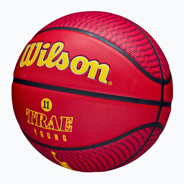 Piłka do koszykówki Wilson NBA Player Icon Outdoor Trae red rozmiar 7 3