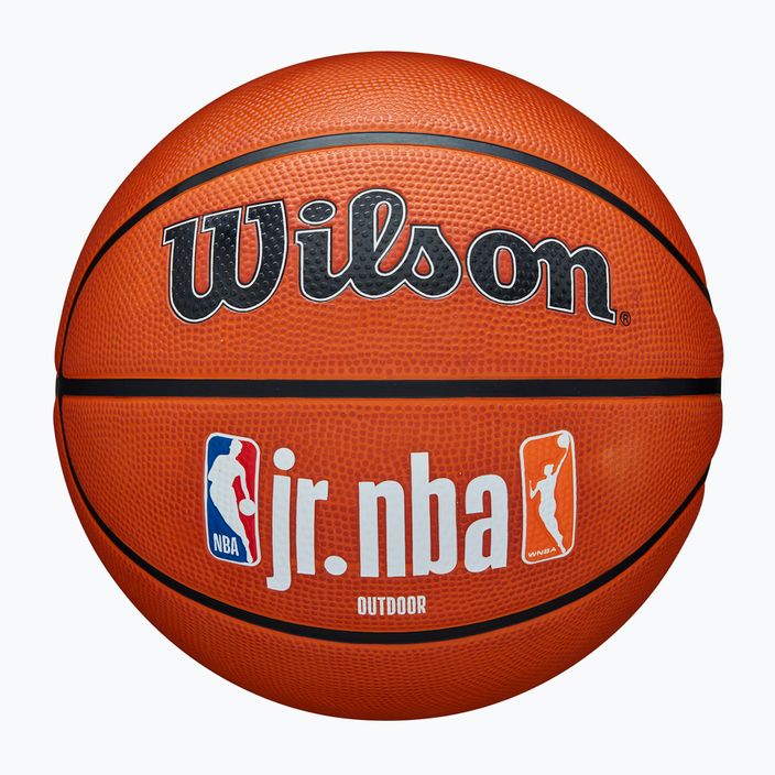 Piłka do koszykówki dziecięca Wilson NBA JR Fam Logo Authentic Outdoor brown rozmiar 6
