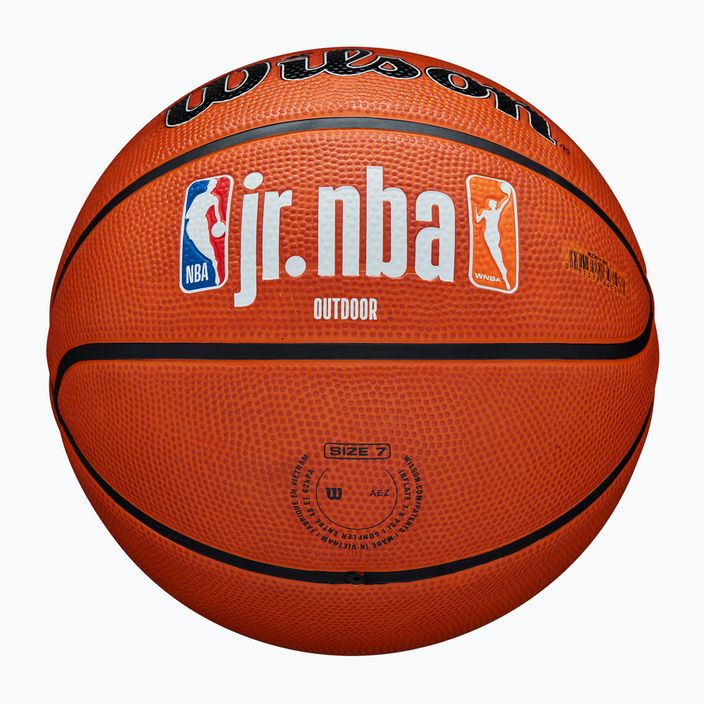 Piłka do koszykówki dziecięca Wilson NBA JR Fam Logo Authentic Outdoor brown rozmiar 6 5