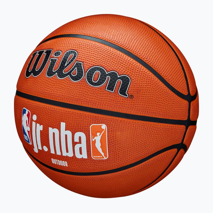 Piłka do koszykówki dziecięca Wilson dziecięca NBA JR Fam Logo Authentic Outdoor brown rozmiar 7 3