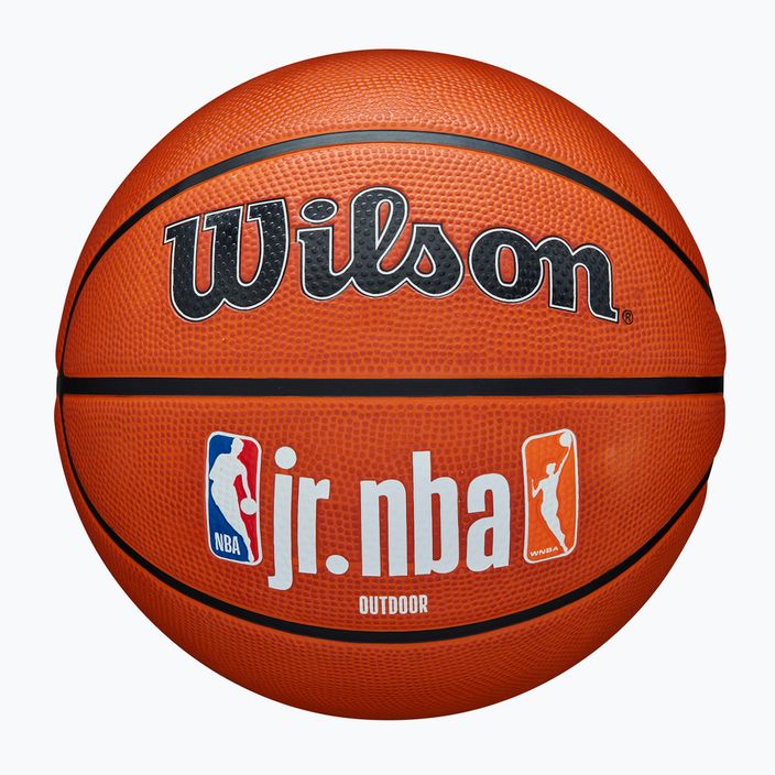 Piłka do koszykówki dziecięca Wilson NBA JR Fam Logo Authentic Outdoor brown rozmiar 5