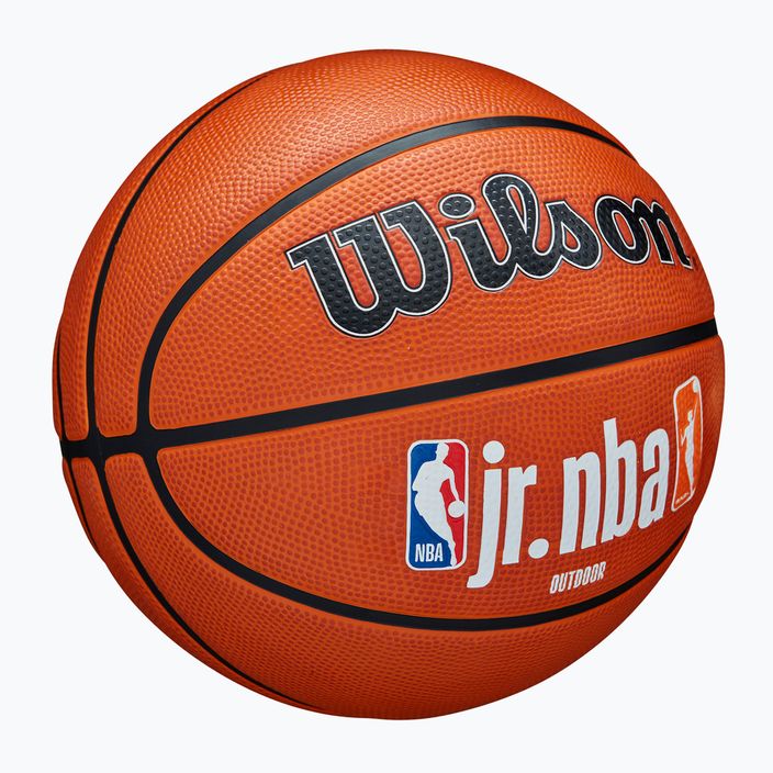 Piłka do koszykówki dziecięca Wilson NBA JR Fam Logo Authentic Outdoor brown rozmiar 5 2