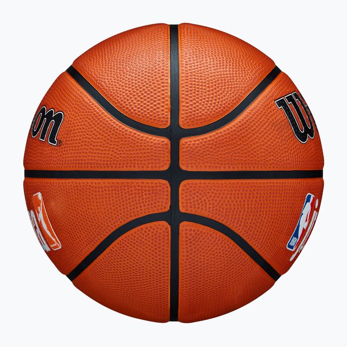 Piłka do koszykówki dziecięca Wilson NBA JR Fam Logo Authentic Outdoor brown rozmiar 5 6