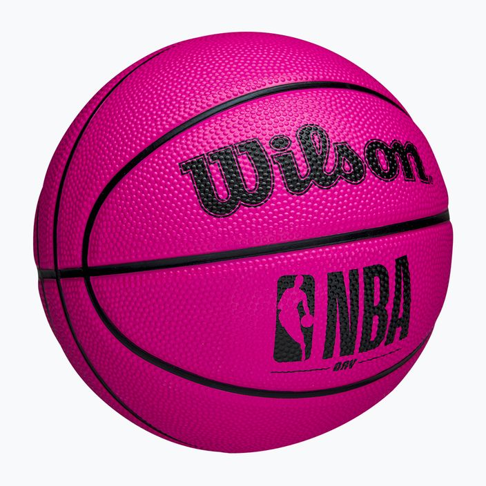 Piłka do koszykówki dziecięca Wilson DRV Mini pink rozmiar 3 2