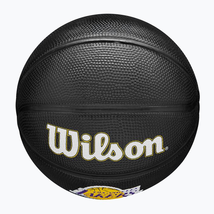 Piłka do koszykówki dziecięca Wilson NBA Team Tribute Mini Los Angeles Lakers black rozmiar 3 5