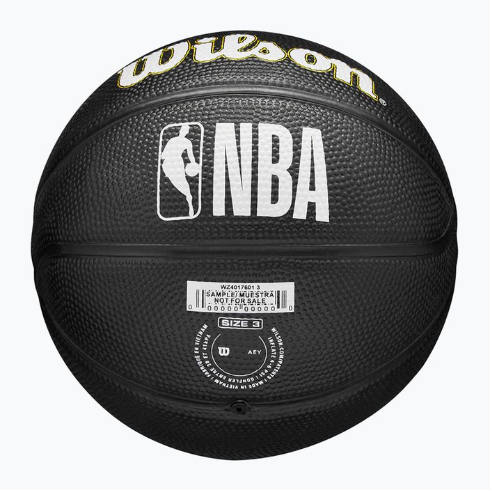 Piłka do koszykówki dziecięca Wilson NBA Team Tribute Mini Los Angeles Lakers black rozmiar 3 6