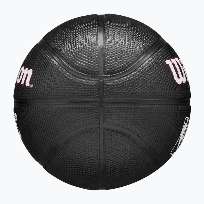 Piłka do koszykówki dziecięca Wilson NBA Team Tribute Mini Chicago Bulls black rozmiar 3 4